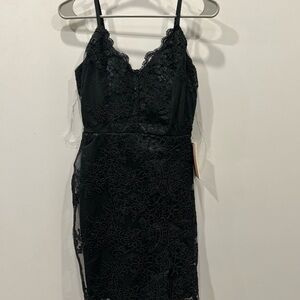 Blashe black cocktail dress.